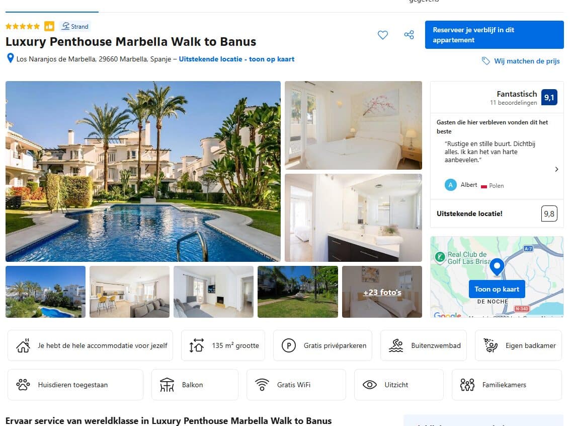 Booking.com showcase afbeelding